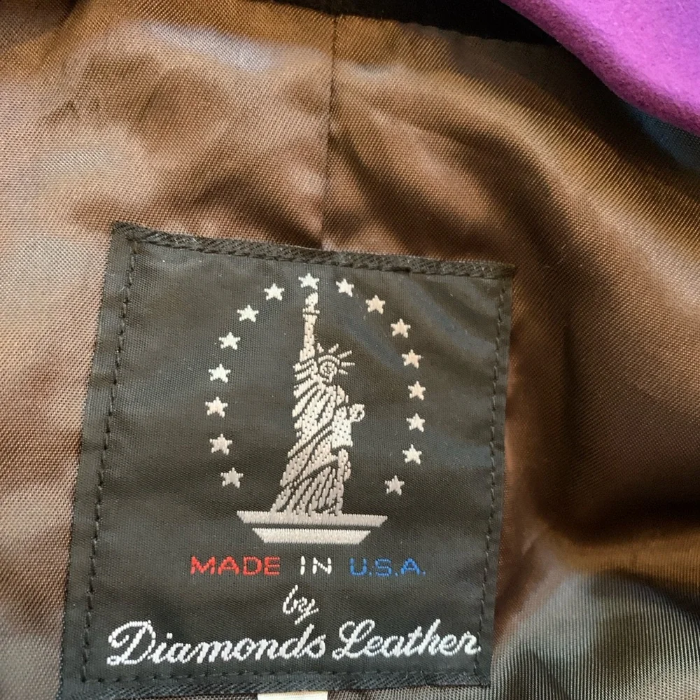 Vintage Black Fringed Cropped Suede Leather Jacket for Women, size Medium - Picture 3 of 6